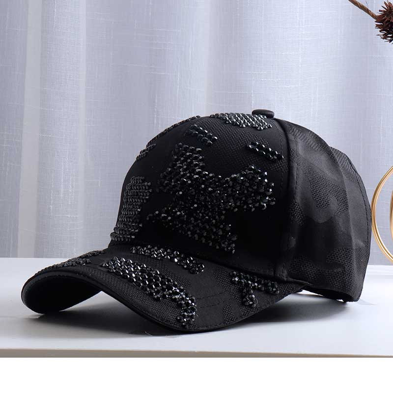 Blingbling Gute Bunte Baseball Caps Mädchen frauen Kappe Handgemachte Strass BOSS Brief Kappe Ausgestattet Hysterese Hut Weibliche