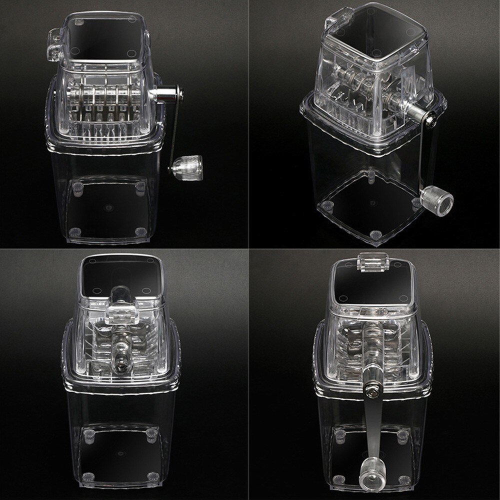 Small Household Ice Crusher Manual Ice Crusher Mini Shaved Ice Machine Manual Snow Cone Smoothie Machine Crusher