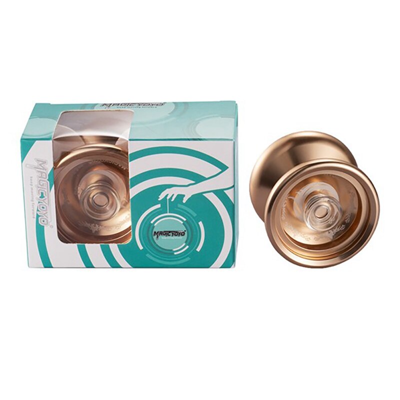MAGICYOYO K3-Yoyo de aleación de aluminio con 5 cuerdas, guantes, eje lateral superior, aleación de aluminio