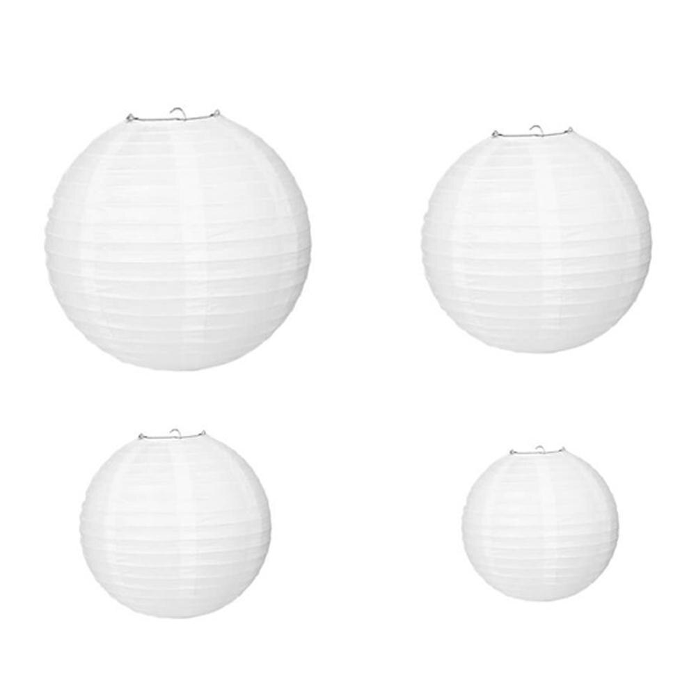 1Pcs Paper Paper Lanterns Honeycomb Balls Festivous Beautiful Celebration Church Hanging Ornaments White Lanterns Party