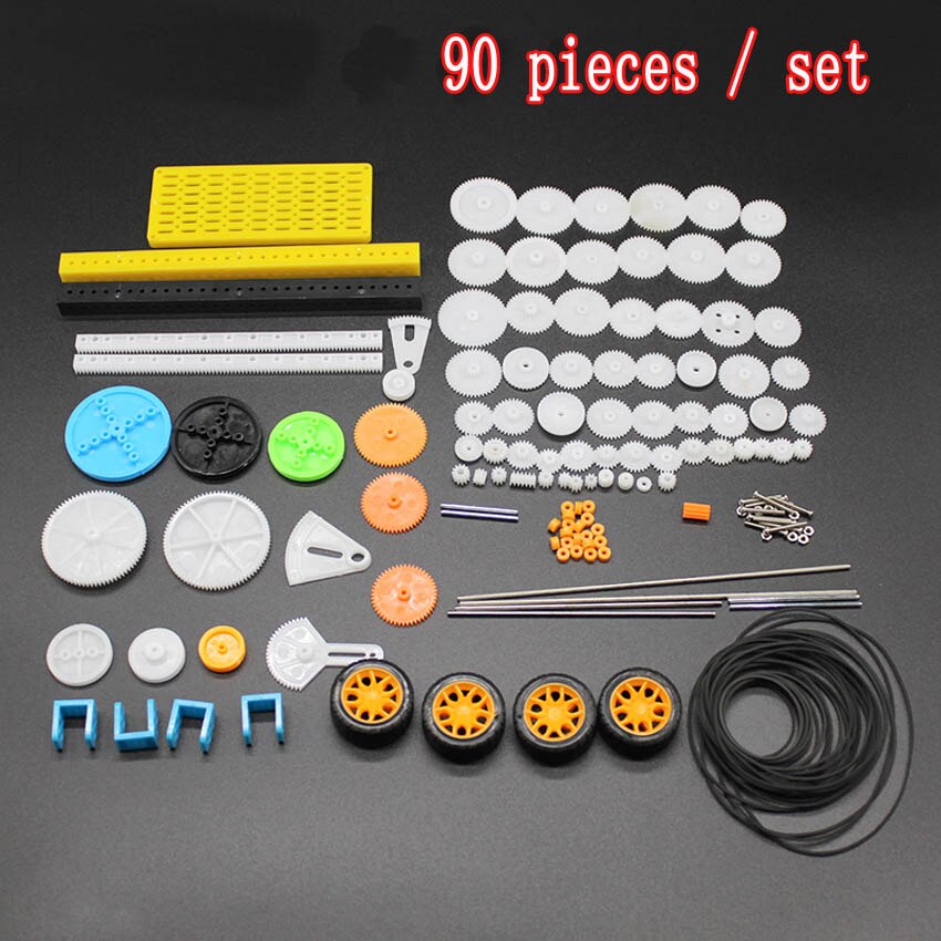 Verschiedene Getriebe Pakete Kunststoff Getriebe Kit Pulley Gürtel Welle Getriebe Wurm Crown Motor Getriebe Montage 0,5 Modul Zahnstange DIY spielzeug