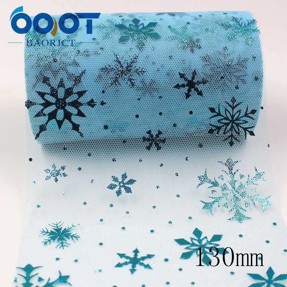 60/130mm 5 yards jul snöflinga glitter silver garn band,diy rosett huvudbonad wrap dekorationer,l -20117-79