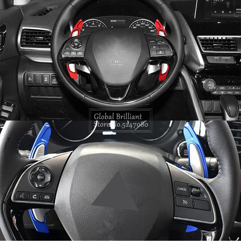 Extensión de palanca de cambios de volante de coche, paleta de cambio de marchas para Mitsubishi ASX Outlander Lancer Eclipse Cross Lancer , 2 uds.
