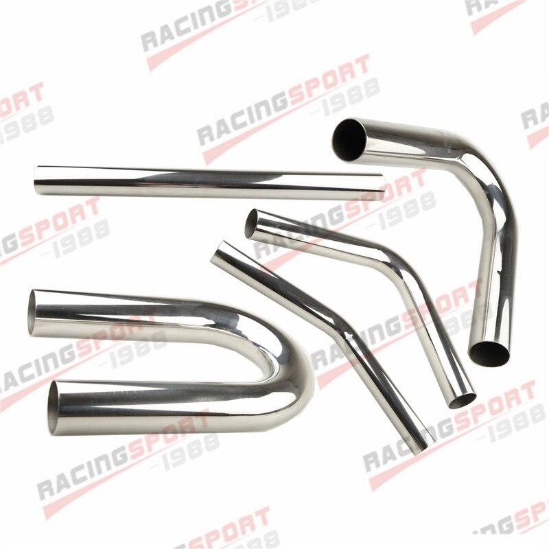 Stainless Steel Bend Pipe Exhaust Mandrel Degree 15 45 90 135 180 Straight L=610mm