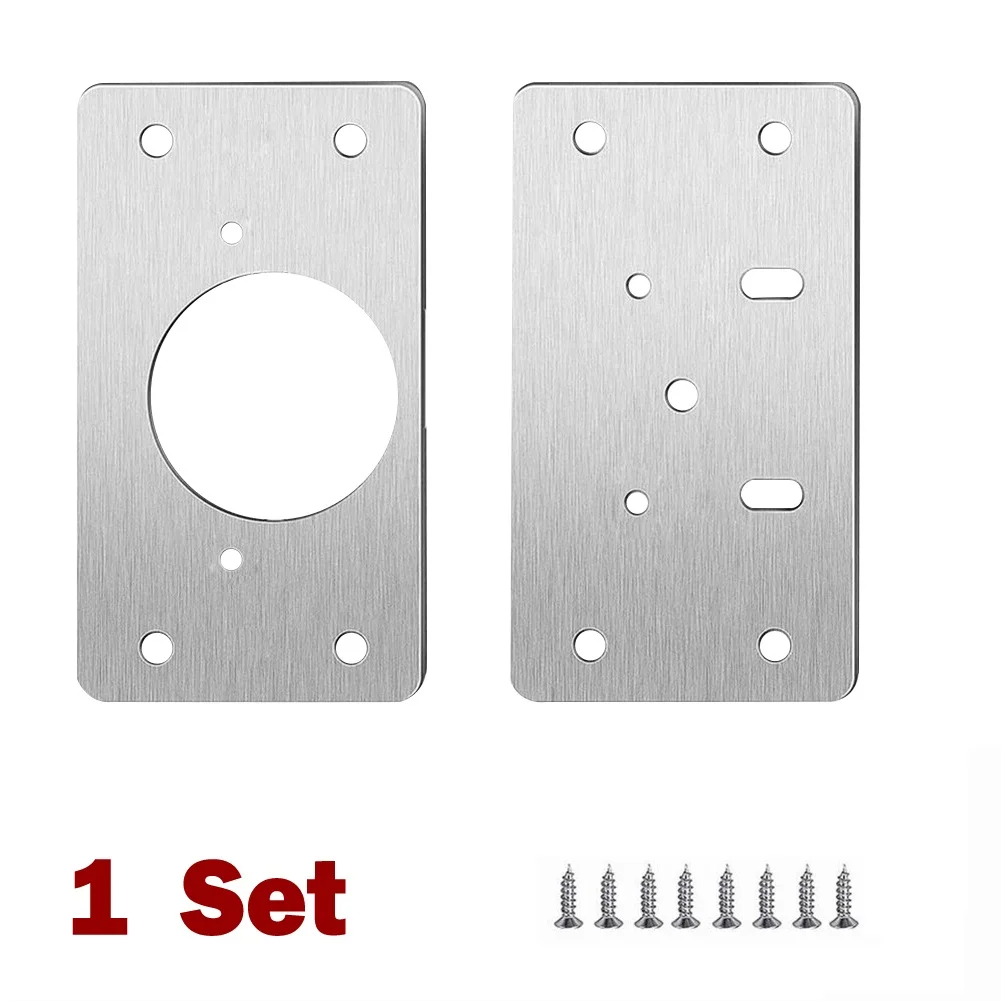 1/2/4/10 Pairs Kast Scharnier Reparatie Plaat Meubels Reparatie Plaatwerk Rvs Schroeven Keukenkast deur Bevestiging: WHITE