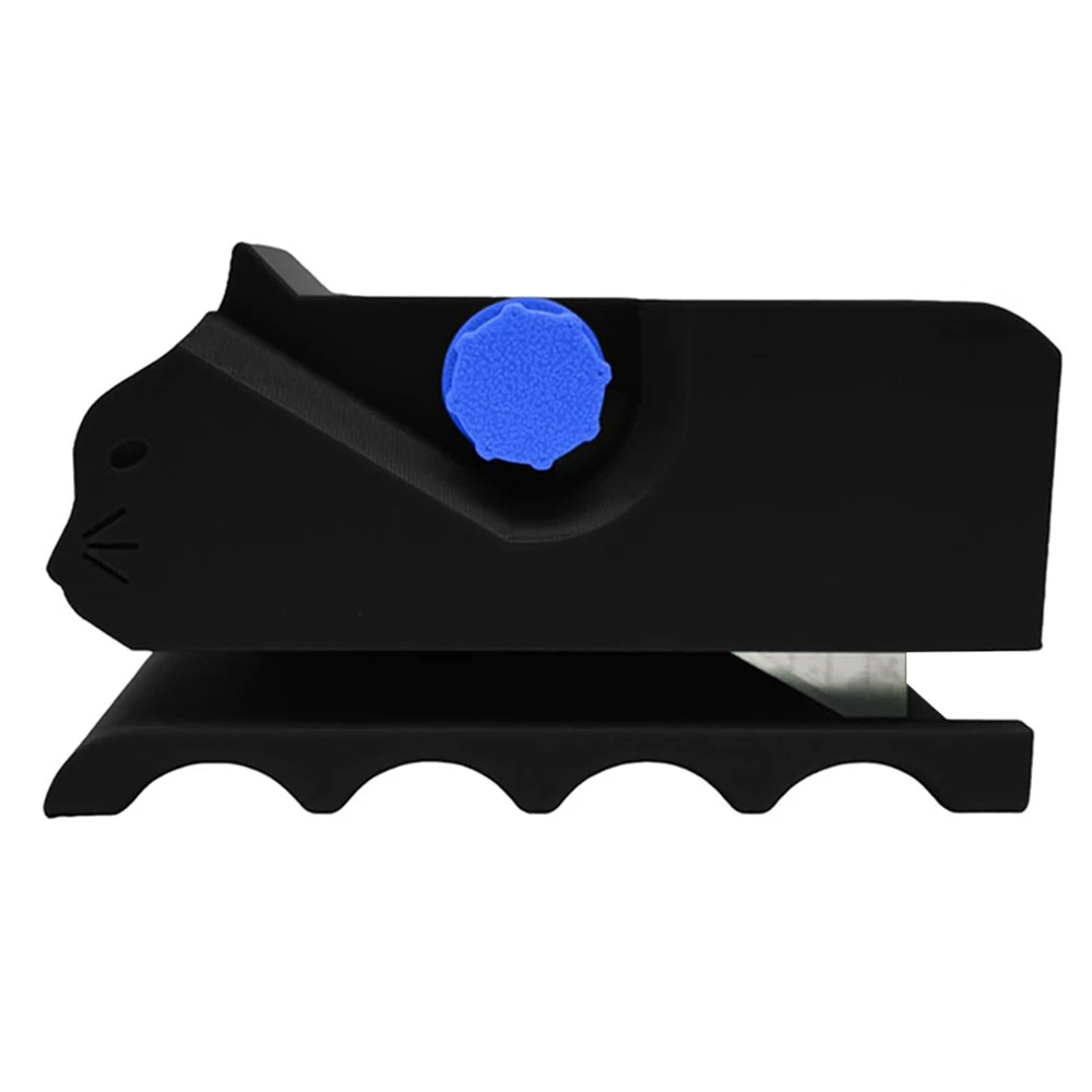 Herramientas de corte de mano, cortador de cartón para rascadores de gatos, cortador de cartón bonito y , cortador de tablero de tarjetas impreso 3D portátil: Negro