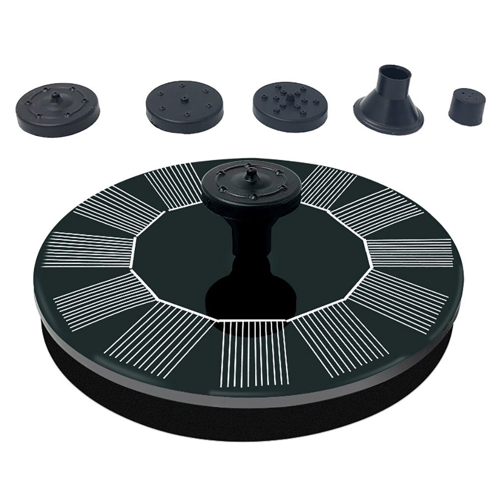 Solar Panel Water Fountain Garden Fountain Pump Solar Garden Fountains Waterfalls Power Bird Fountain Powered Water Pump: Default Title