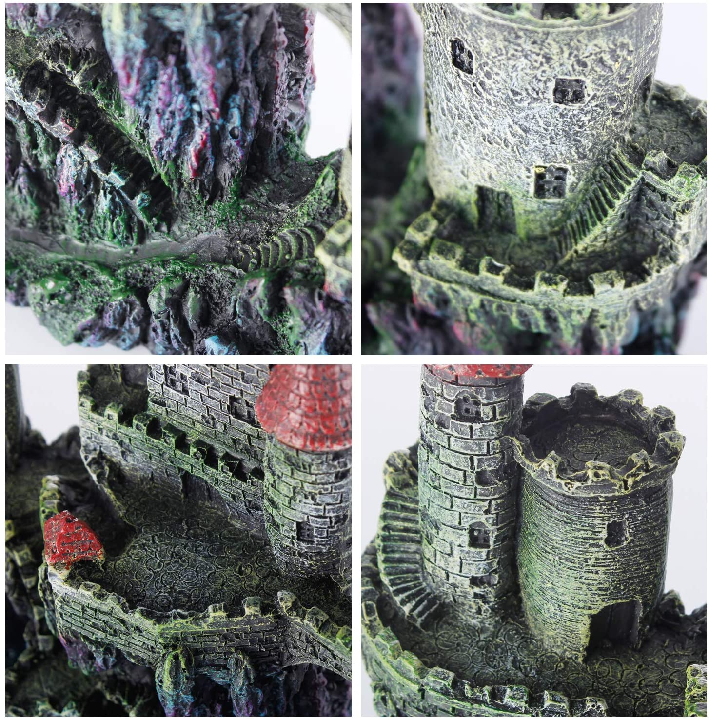 10" Fish Tank Miracliy Aquarium Decorations Castle Aquarium Ornament Super Castle Decor