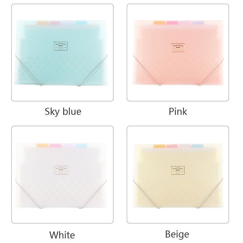 gefrostet PP ordner Erweiterung Brieftasche 8 schichten innere Dokument veranstalter Datei speicher ordner A4 4 farben erhältlich nebel-wie gefühl