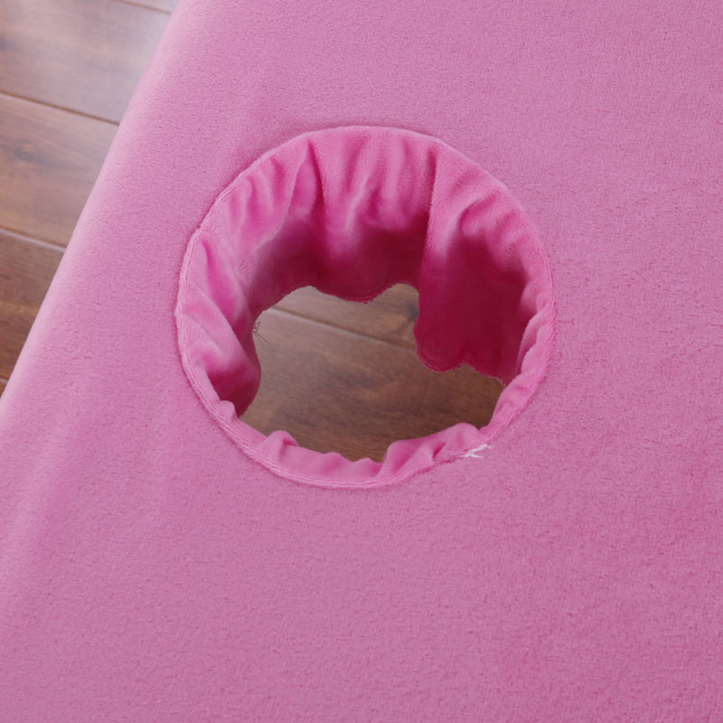 Dik hoeslaken van kristalfluweel, massagetafel voor schoonheidssalon, huidvriendelijk massagelaken, spa-bedovertrek met gaten.