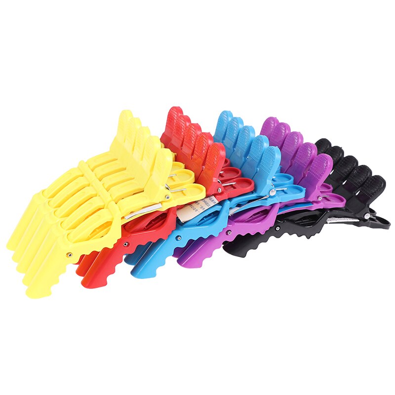 Pinzas para seccionar el pelo para peluquería, pinzas para el pelo, color mate, profesionales, 5 unidades