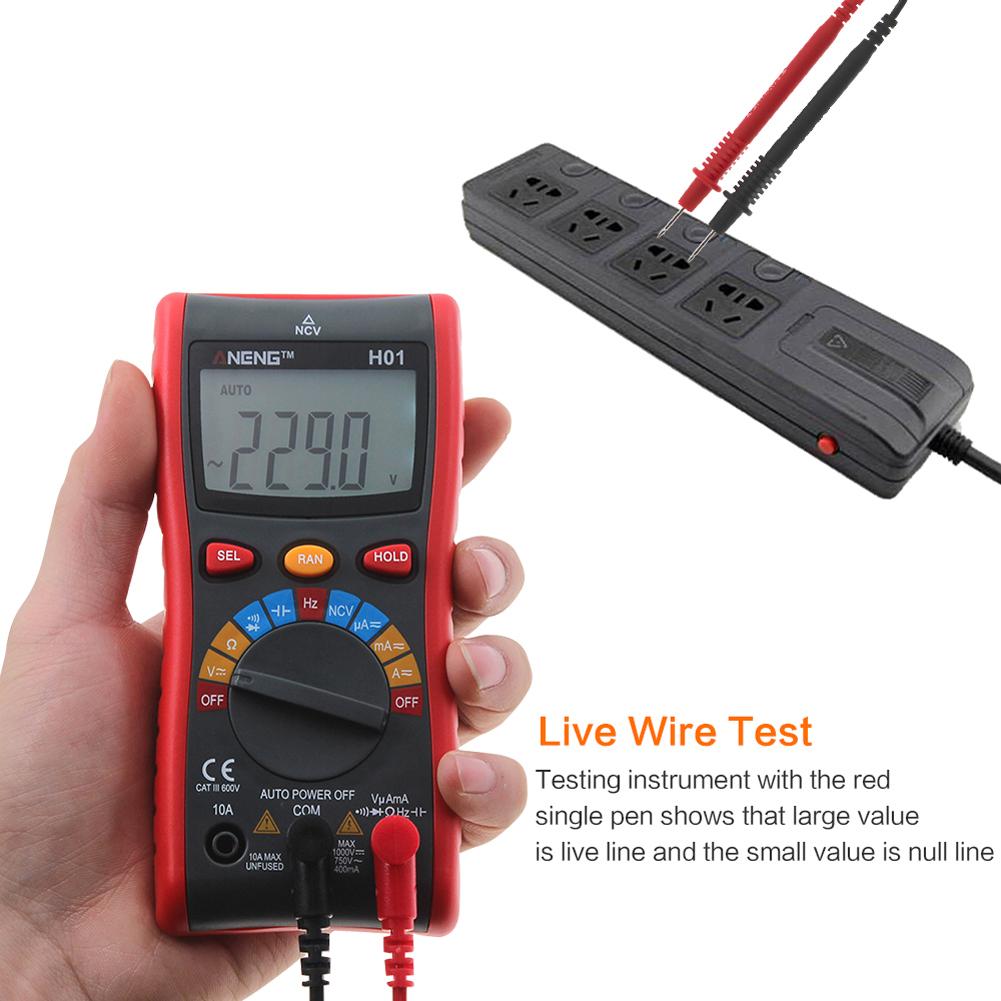Multifunction ANENG H01 Auto Range 4000Counts Digital Multimeter Backlight AC/DC Ammeter Voltme Electrical Analysis Instruments
