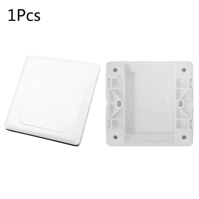 Electric Wall Switch Socket Blank Cover Panel Whiteboard ABS Outlet Plate Bezel Tool 86x86mm G8TB