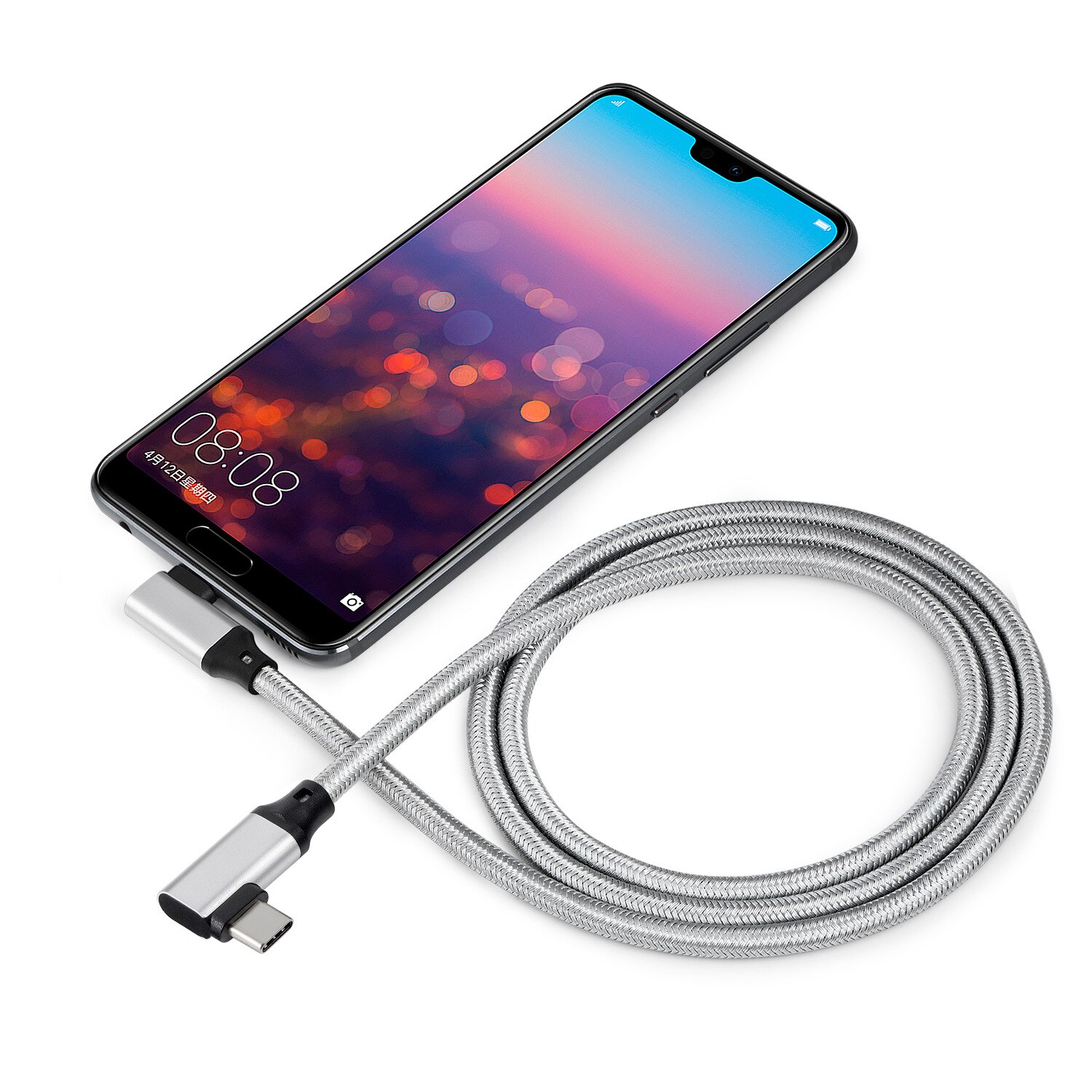 Extensor de Cable de carga de 3,1 W, Cable USB 100 macho a USB-C, doble codo, extensión de datos, 10Gbps Gen2 tipo C, Reversible