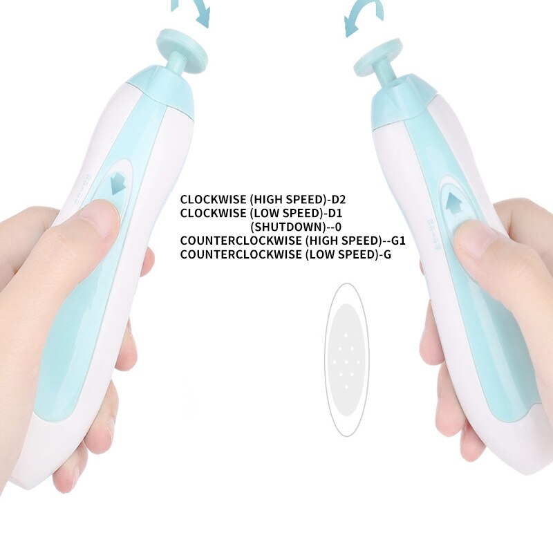 Veiligheid Elektrische Baby Nail File Clippers Tenen Vingernagel Cutter Trimmer Manicure Tool Manicure Pedicure Care Tool Set Voor Kinderen