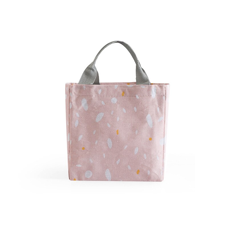 Women Office Ladies Student Large Capacity Lunch Bag Floral Print Multipurpose Lunch Tote Food Storage Pocket: 3