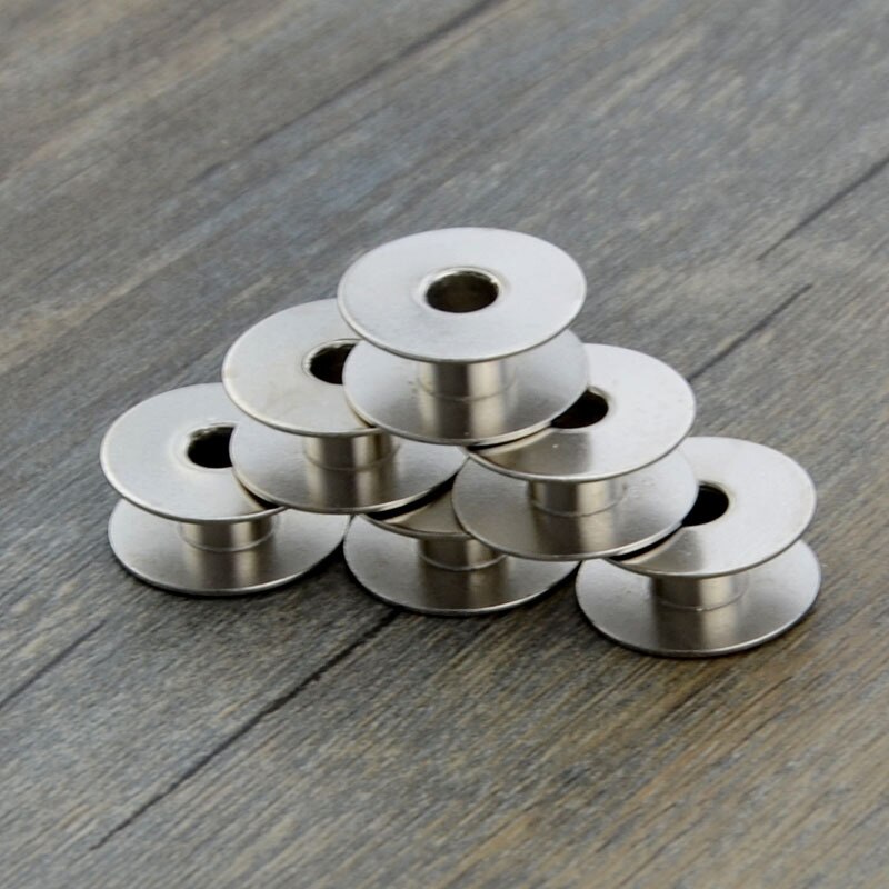 20pcs/lot Industrial Sewing Machine Bobbin Bobbin Sewing Machine Aluminum Bobbin Metal Spool Sewing Craft Machine Tools