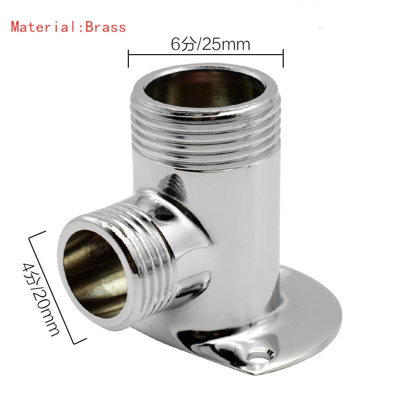 1pcs Faucet Connector Pipe fittings Kitchen Bath Shower base Tap replacement parts Bathroom facilities Garden Tools Accessories: B-Brass