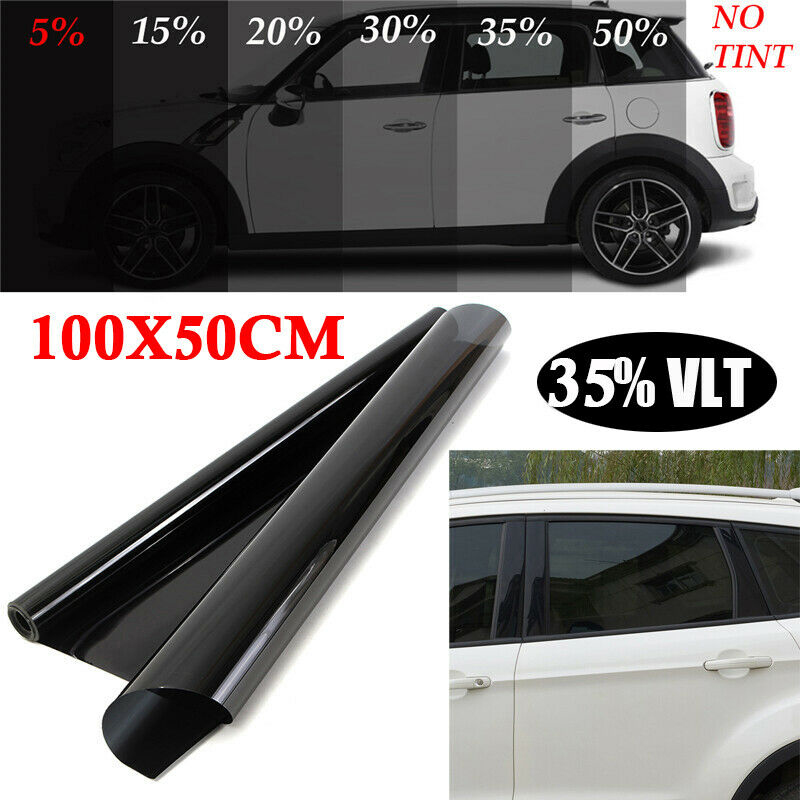 Skåpbil klistermärke anti repor glas 100 x 50cm svart film 35%  vlt