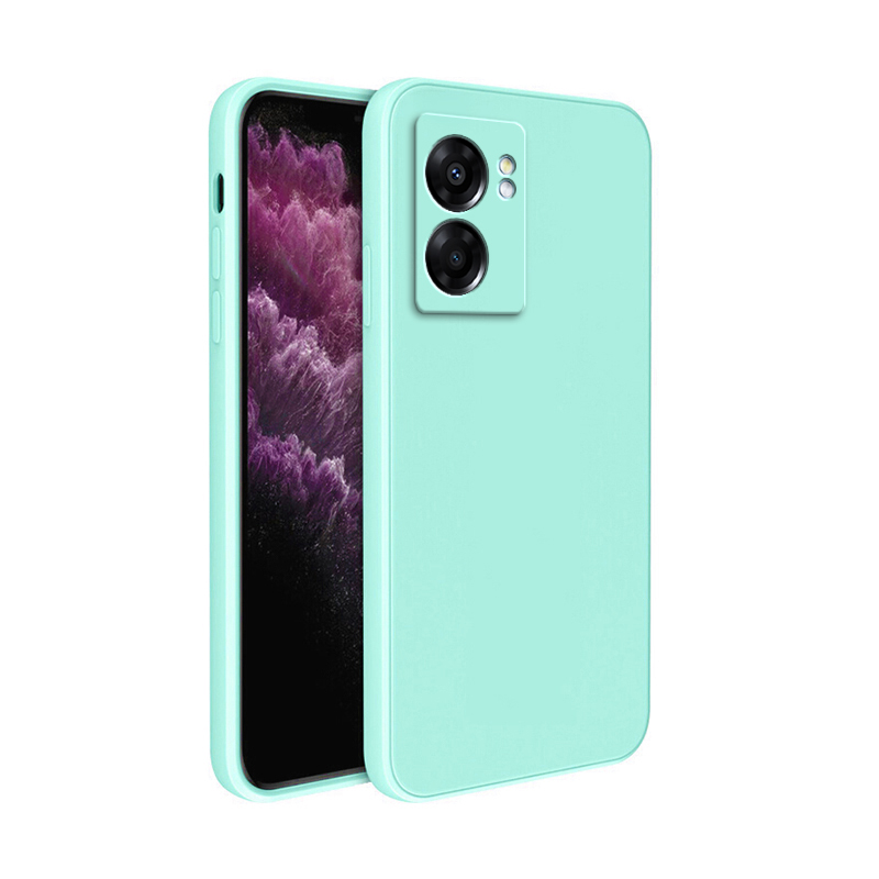 Coque souple d'origine pour OPPO Realme Narzo 50 30 Pro carré Silicone liquide Narzo50 Narzo30 30Pro 5G housse antichoc de luxe Funda: Microfibre / Orange