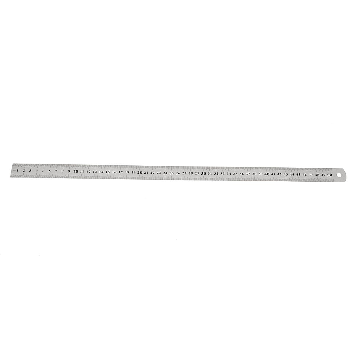 1pcs 50cm Double Side Scale Stainless Steel Straight Ruler Measuring Tool Multipurpose