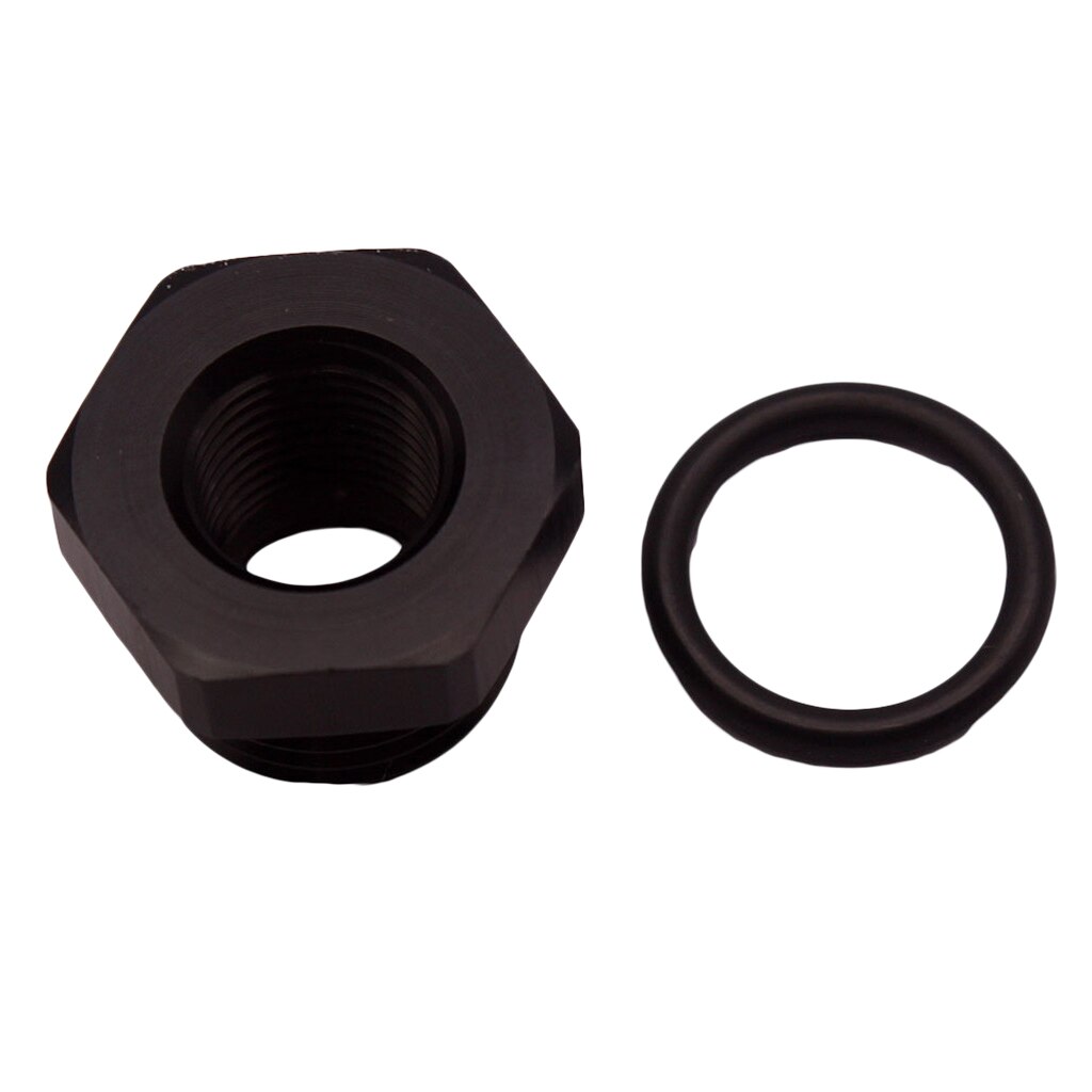 Een-6 (AN6 -06) orb Hex Hoofd Poort Plug Met O Ring Boss + 1/8 "Npt Poort Zwart