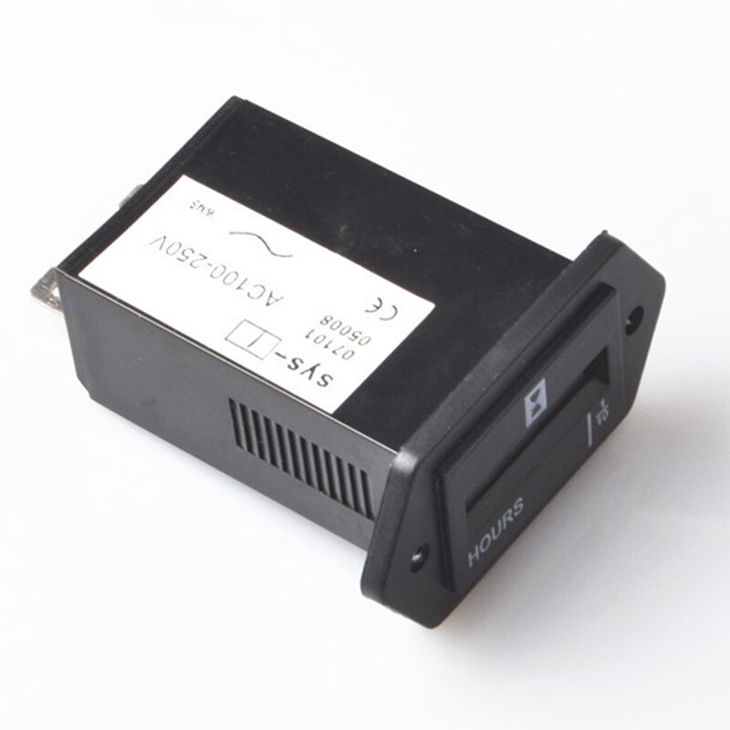 GTBL AC100-250V 6 Digits Hour Meter Complete Sealed Quartz Timer Counter For Generator Boats Automobiles ATV UTV Go Carts: Default Title