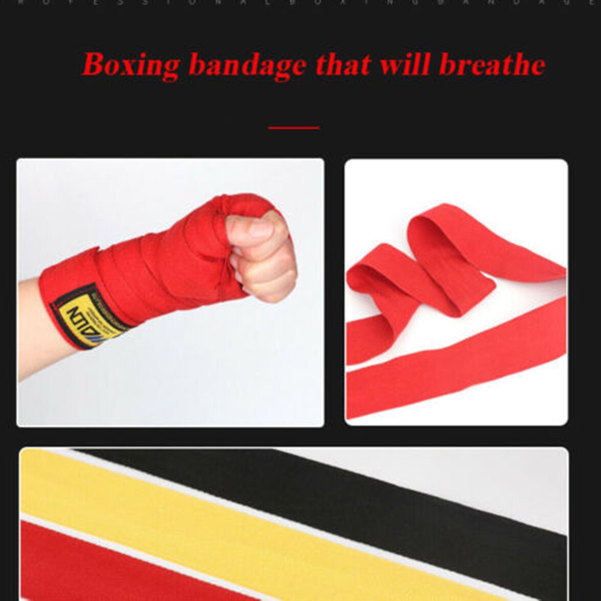 2 Stuks Katoenen Band Boksen Sanda Muay Thai Mma Taekwondo Bandage Hand Wraps 177