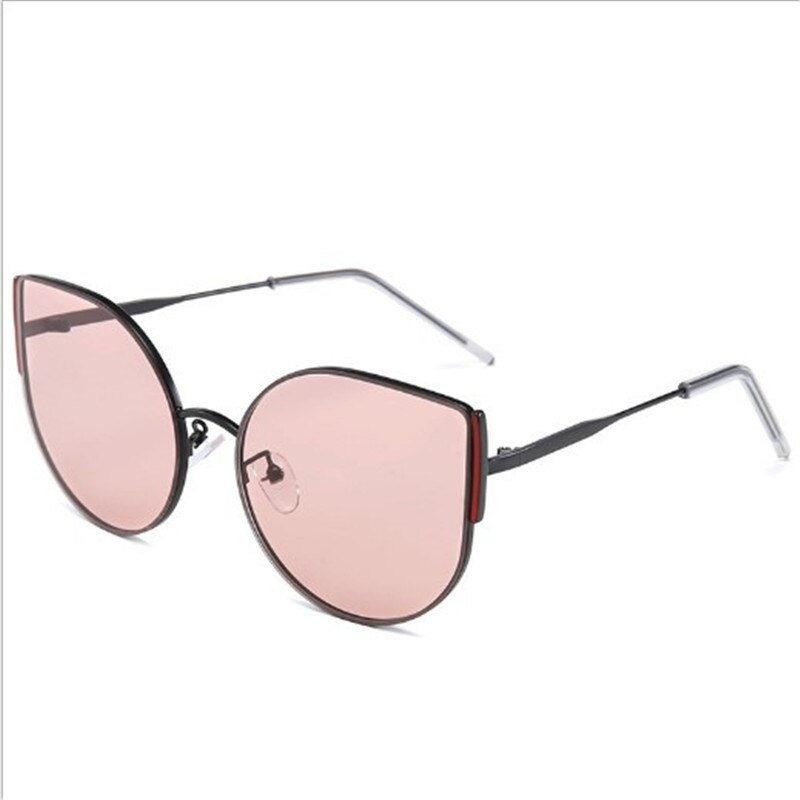 1 st solglasögon dam vintage gradient glasögon retro cat eye solglasögon dam glasögon  uv400 metallglasögon: Rosa