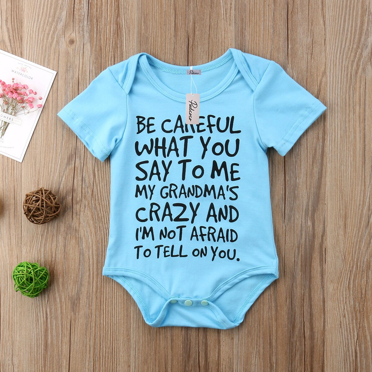 US STOCK Baby Boy Girl Casual Bodysuit Funny Letter Print cotton Jumpsuit Clothes Outfit Short Sleeve Summer Bodysuit