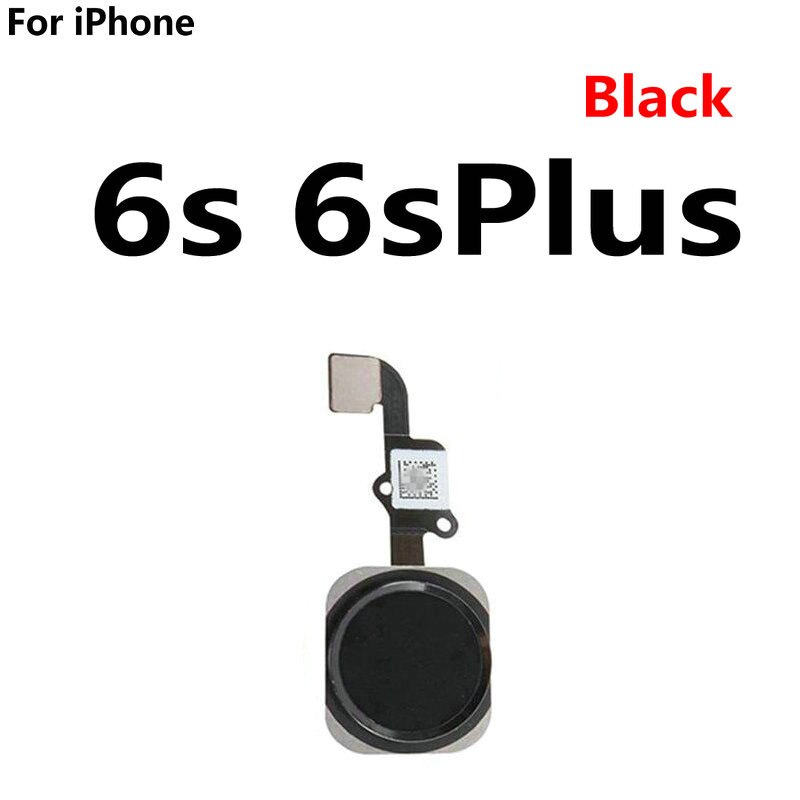 Home Button Vingerafdruk Scanner Return Key Flex Kabel Vervanging Voor Iphone 6 6S 4.7 / Iphone 6S Plus 5.5: For 6s 6sPlus Black