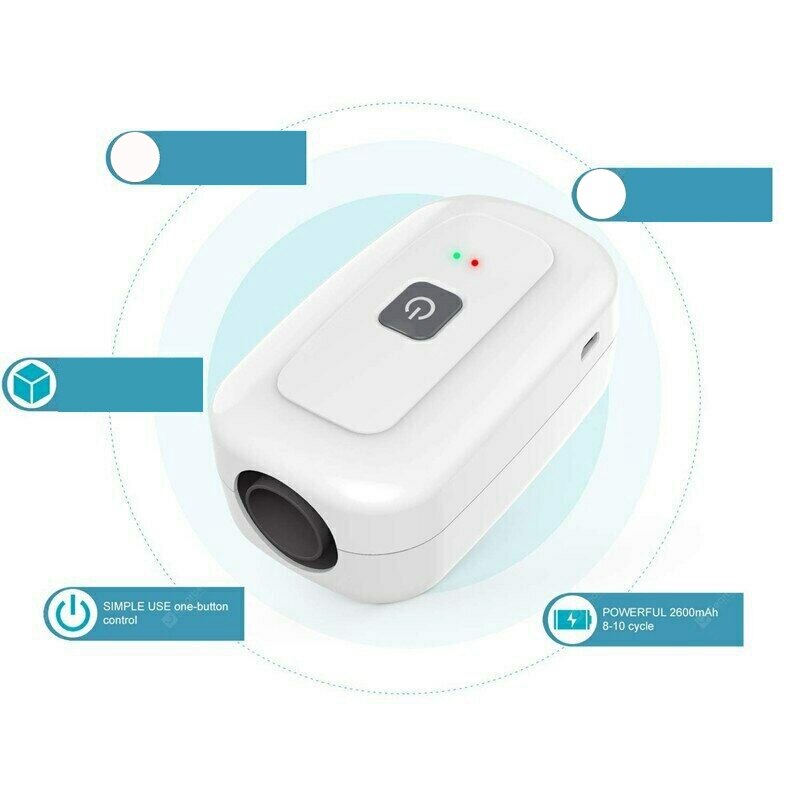 Rengöringsmedel och desinfektionsmedel-uppladdningsbar ozonrengörare med förvaringsväska för allmänna och uppvärmda slangkopplingar och utrustning