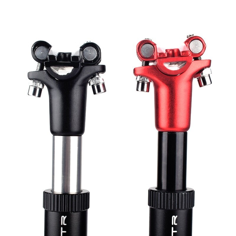 Bicycle Suspension Seatpost Shock Absorber Damping MTB Mountain Bike Seat post Bicycle Seat Tube 27.2/28.6/31.6/33.9mmx350mm