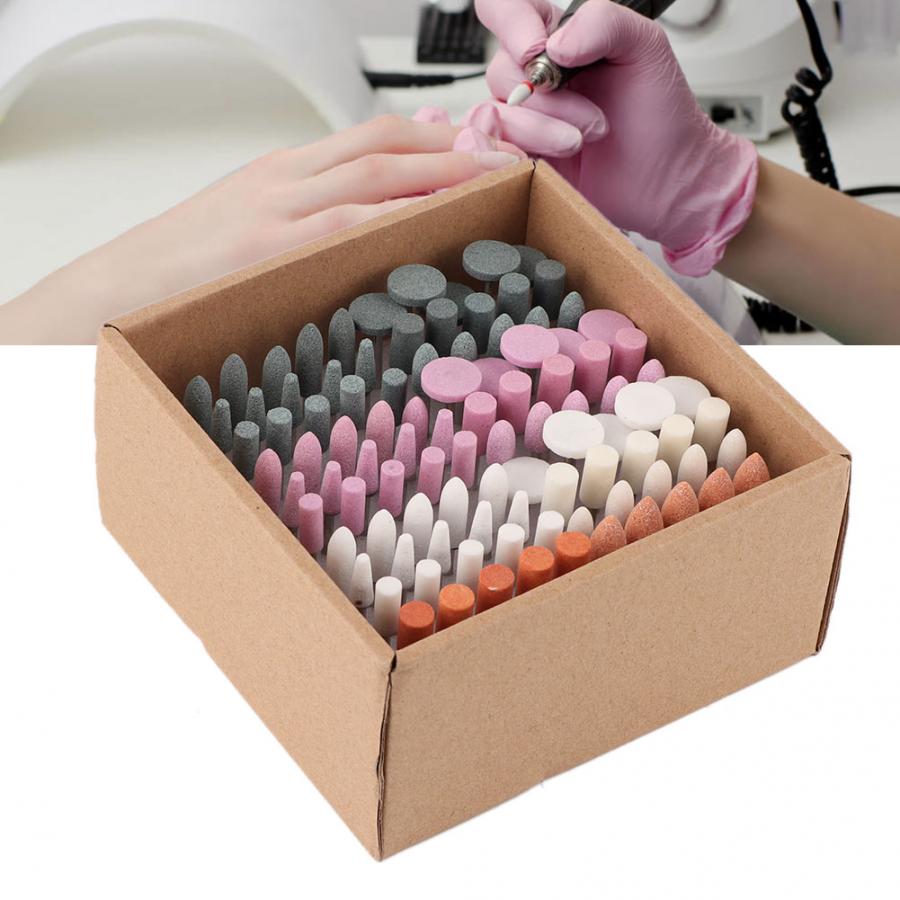 Jeu de mèches pour ponceuse à ongles électrique professionnelle, outil de manucure et pédicure, polissage, meulage, accessoire, Machine, 100 pièces