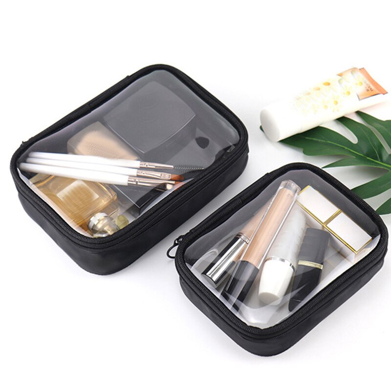 Etya Pvc Transparante Cosmetische Tas Rits Clear Make-Up Voor Vrouwen Wassen Effen Travel Organizer Toilettas