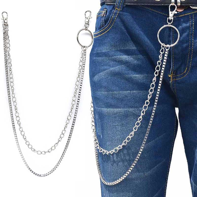 Straße Big Ring Anhänger Schlüssel Kette Rock Punk Hose Hipster Schlüssel Ketten Hose Jean Keychain HipHop Portachiavi Kpop Zubehör: 72