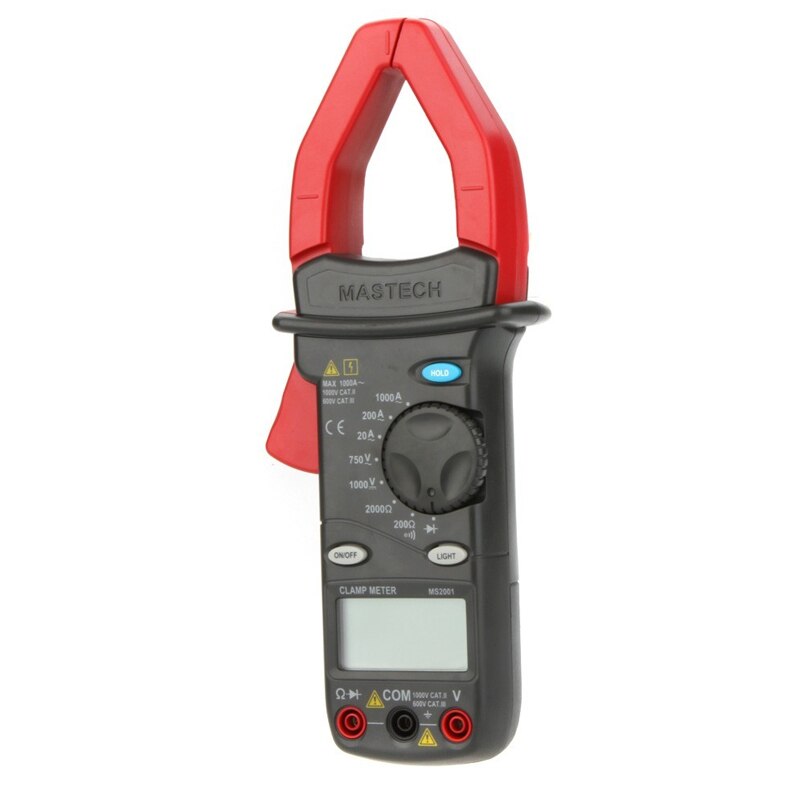 MASTECH MS2001 2000 Counts Digital AC 1000A Clamp Meter Clamp Multimeter Megohmmeter Tester Multimetro AC/DC