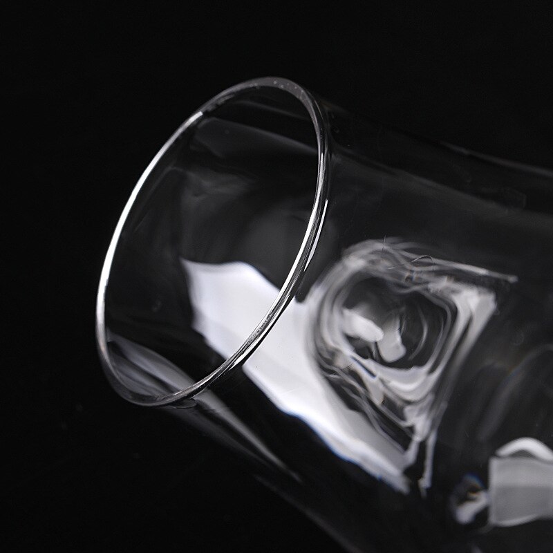 2Pcs/Lot 180ML Whiskey Glass Scotch Glasses Bourbon Rocks Glass Shaped Crystal Clear Glassware for Wine Bar Club Party