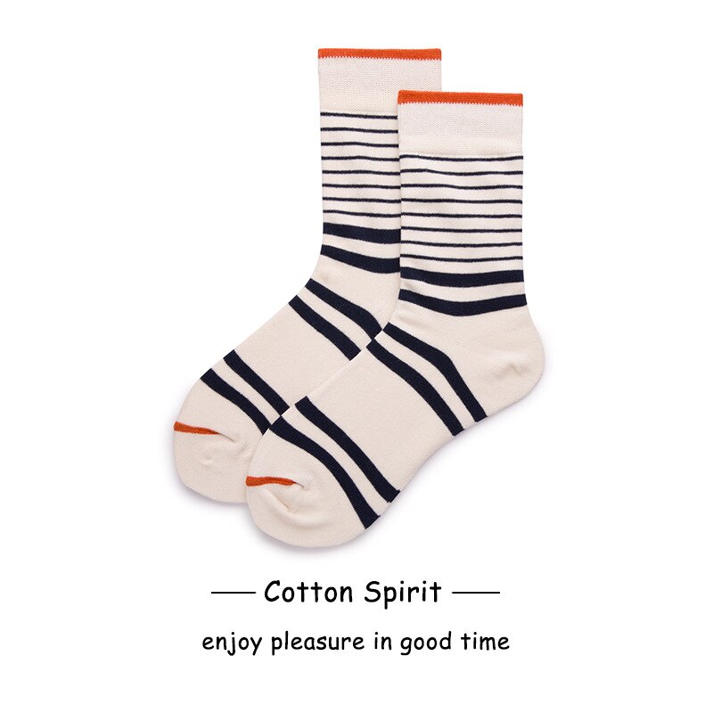 socks women woman socks socks men combed cotton socks striped pattern middle tube men's socks novelty socks: F3