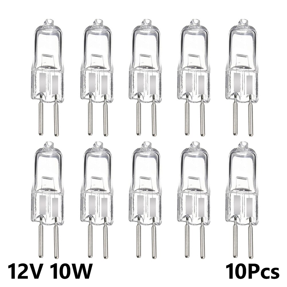 10Pcs 12V 5W/10W/20W/35W/50W G4 Halogeen lamp 12V G4 Lamp G4 Halogeen Lamp Warm Wit Lamp Lamp Kralen Vervanging Home Verlichting: 10W