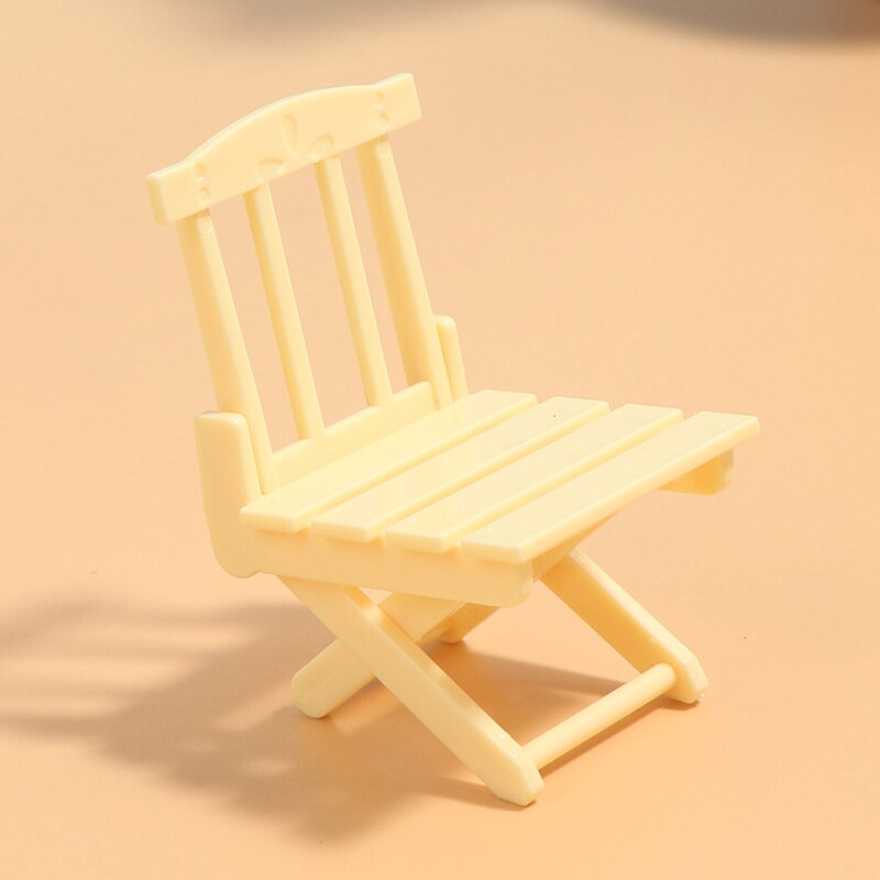 Mini Beach Lounge Chair 1:12 Doll House Simulation Model Play House Toy
