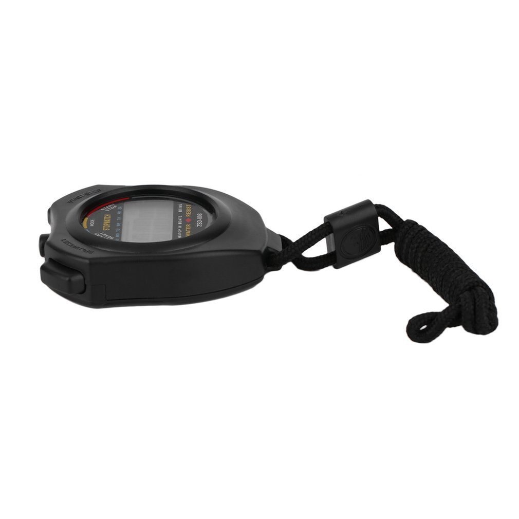 Kitchen Timers Classic Digital Handheld LCD Chronograph Sports Stopwatch Timer Stop Watch With String