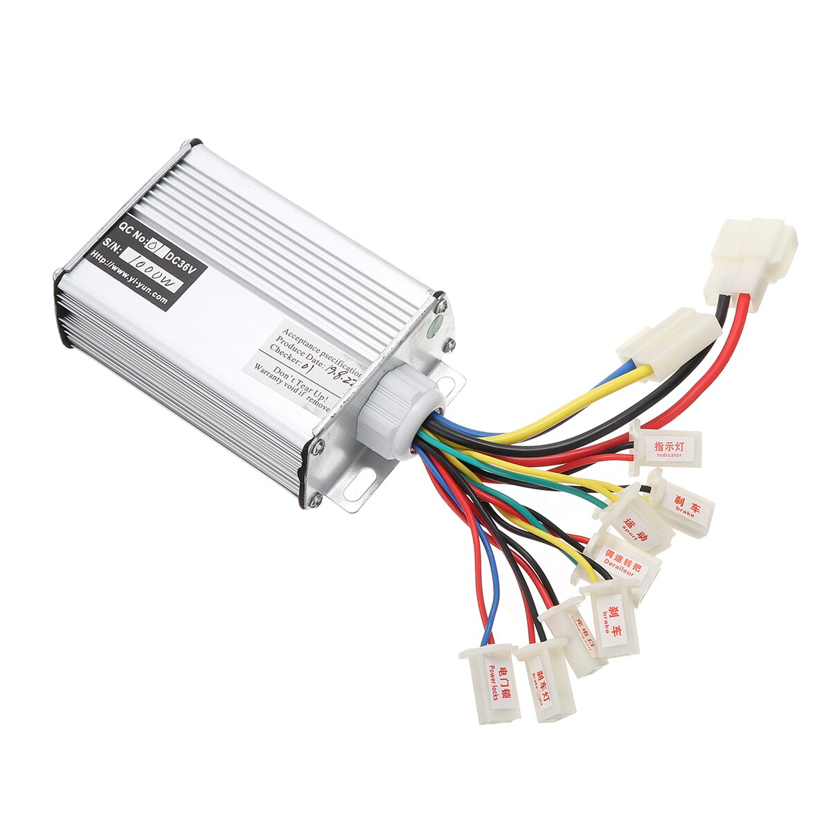 36V 700-1000W Geborsteld Motor Controller Motor Batterij Connector Elektrische Fiets E-Bike Scooter Batterij Aansluiting apparatuur