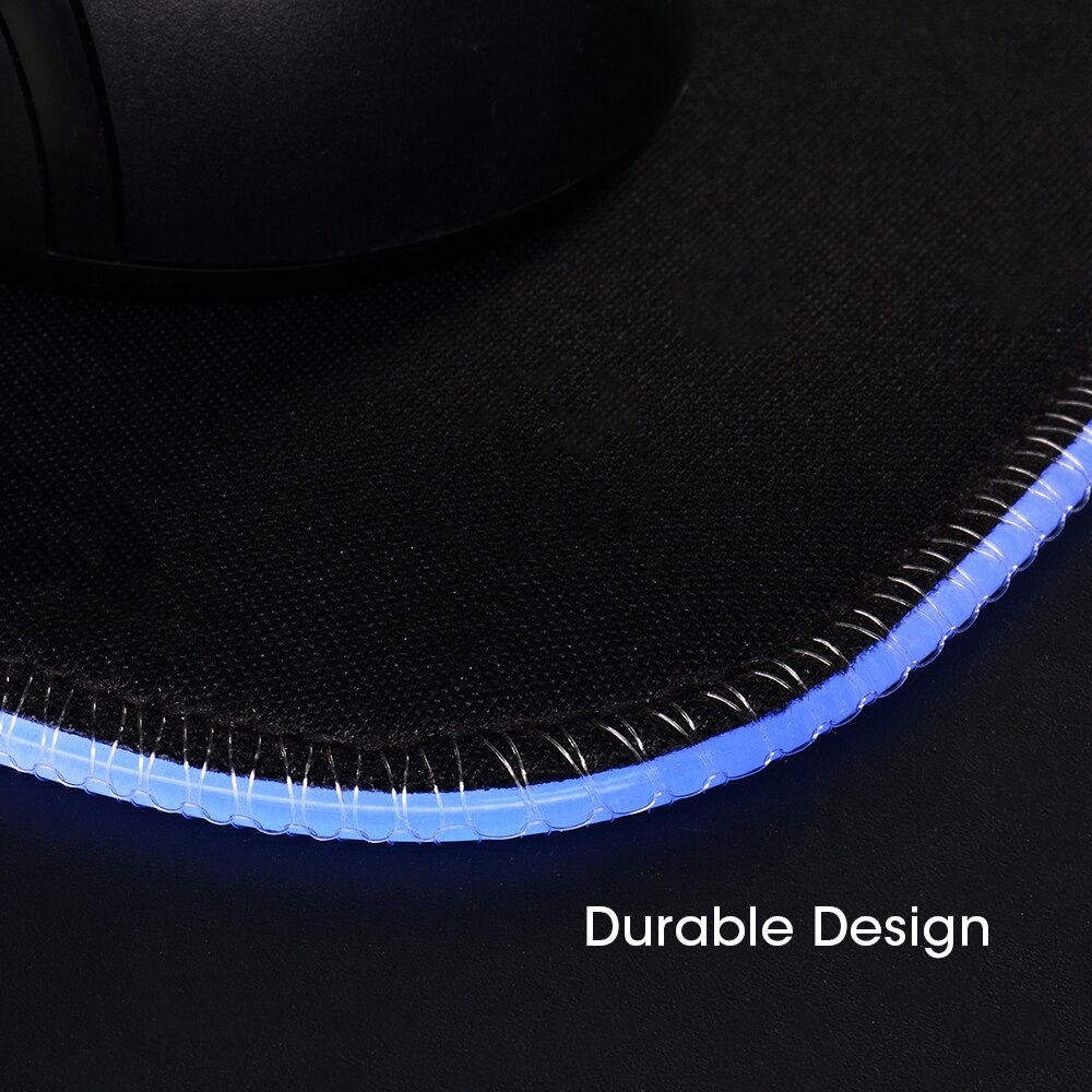 LED Light Gaming Mouse Pad RGB Super Soft Large Keyboard Cover Non-Slip Rubber Base Computer Carpet Desk Mat PC Game MousePad