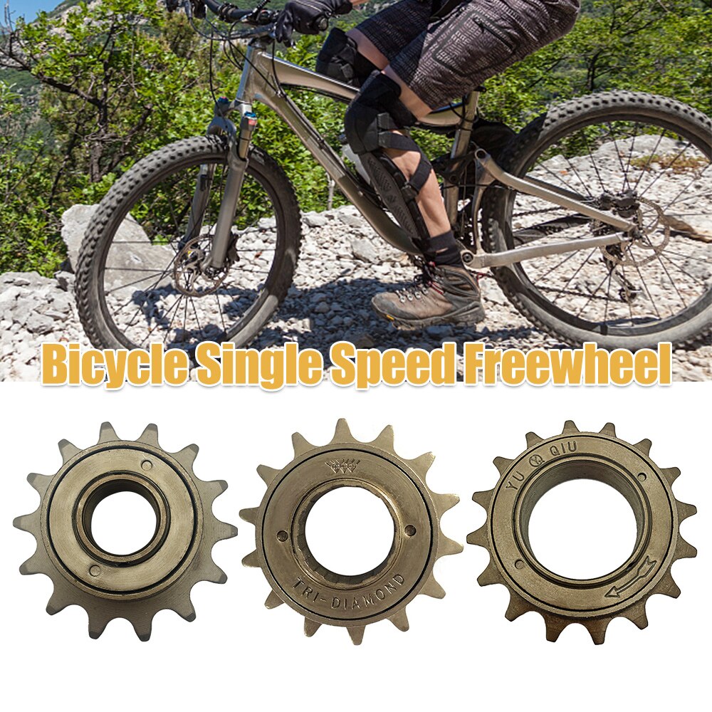 Steel Bicycle Freewheel 14/16T 18MM 34MM Single Speed Freewheel Flywheel Sprocket Gear Bicycle Accessories