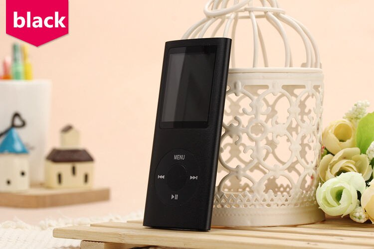 MPLSBO Slim MP3 MP4 Music Player 1.8 pollice Schermo LCD 16 GB 32 GB di Memoria FM Radio Video Player con Availabe: Black / 16GB