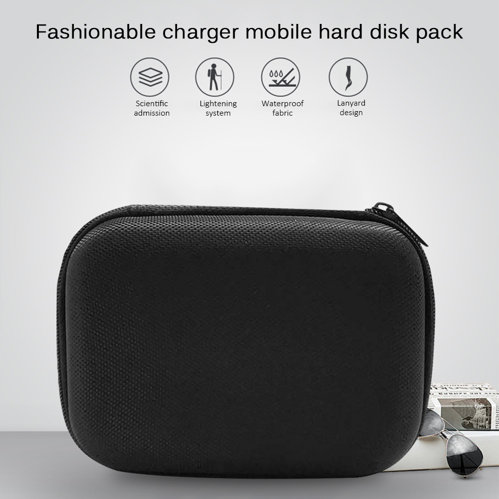 Ekstern oppbevaringsveske hardt etui veske harddisk powerbank usb-kabel lader øretelefoner hodetelefonetui til apple macbook