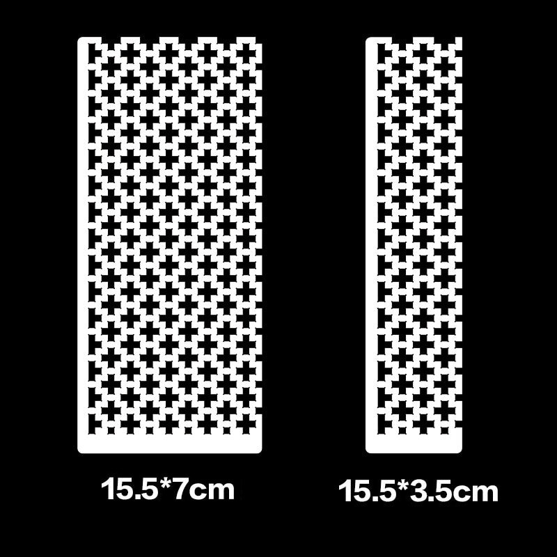 DIY 5D Diamond Painting Tools Stainless Steel Mesh Ruler Square Round Beads Drawing Ruler Diamond Embroidery Accessories