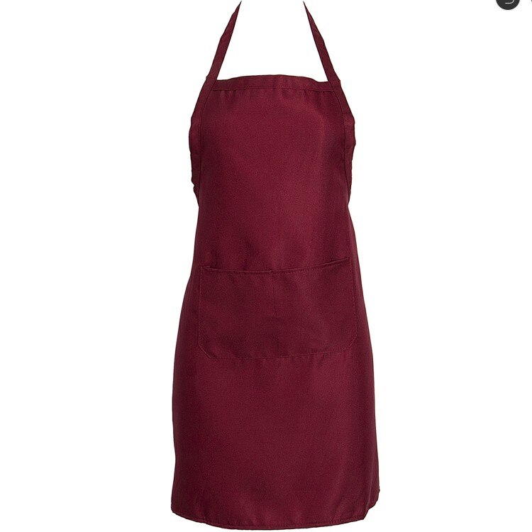 Kokeforkle menn kjøkkenforkle mannlig kokk voksen smekke matlaging håndverk baking cleanin forklær: Vinrød