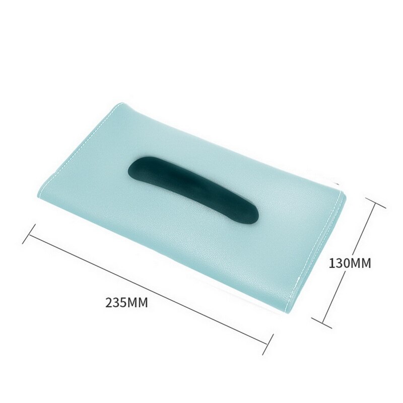 Car Sun Visor Tissue Box Oval Mouth Widened Easy Extraction Wear Resistant Not Blocking Line of Sight Simplicity Leather: B